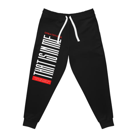 Greater is He Unisex Athletic Joggers
